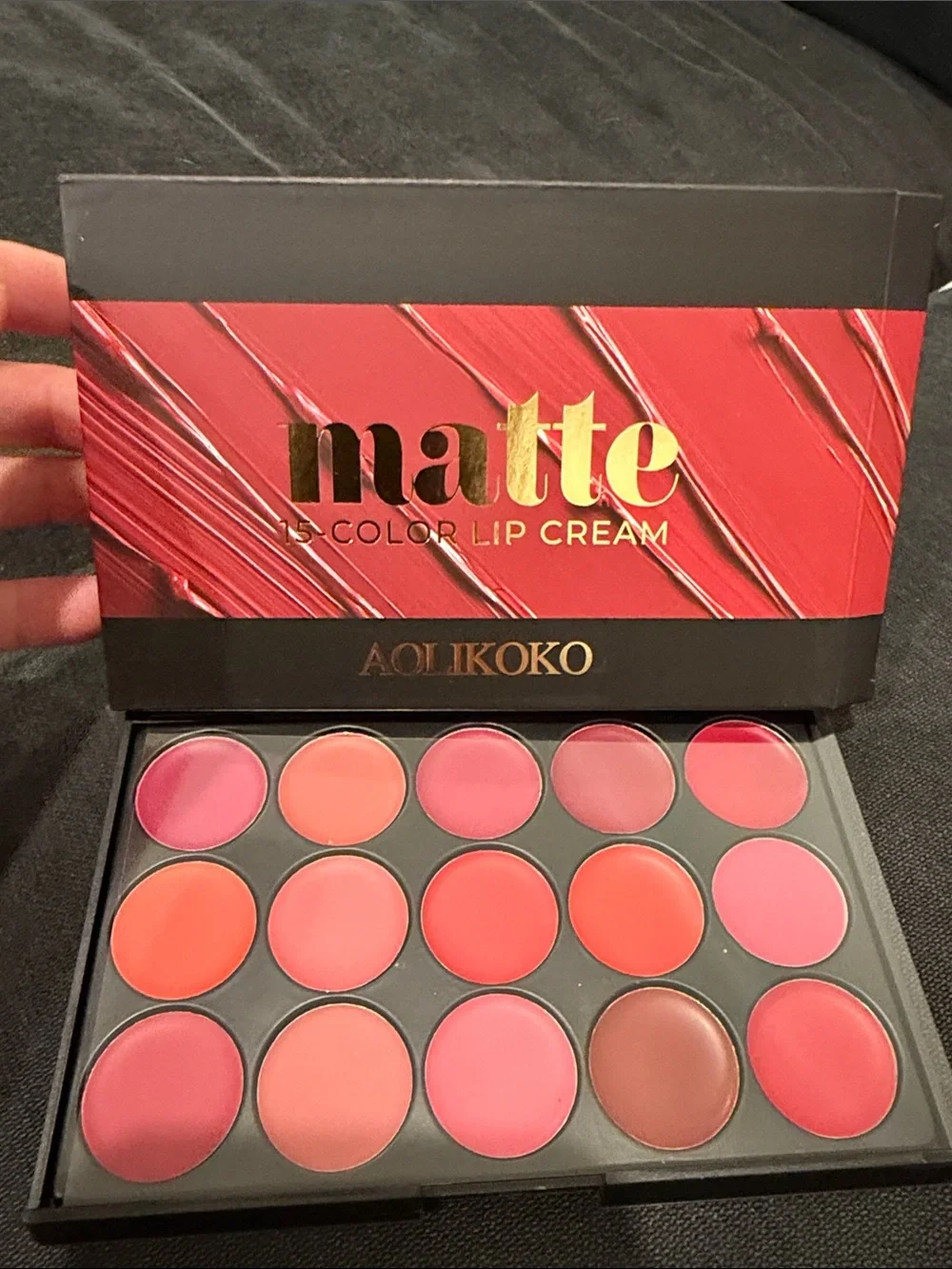 Aolikoko Matte Lip Cream Palette 15 Shades ~ New in Box